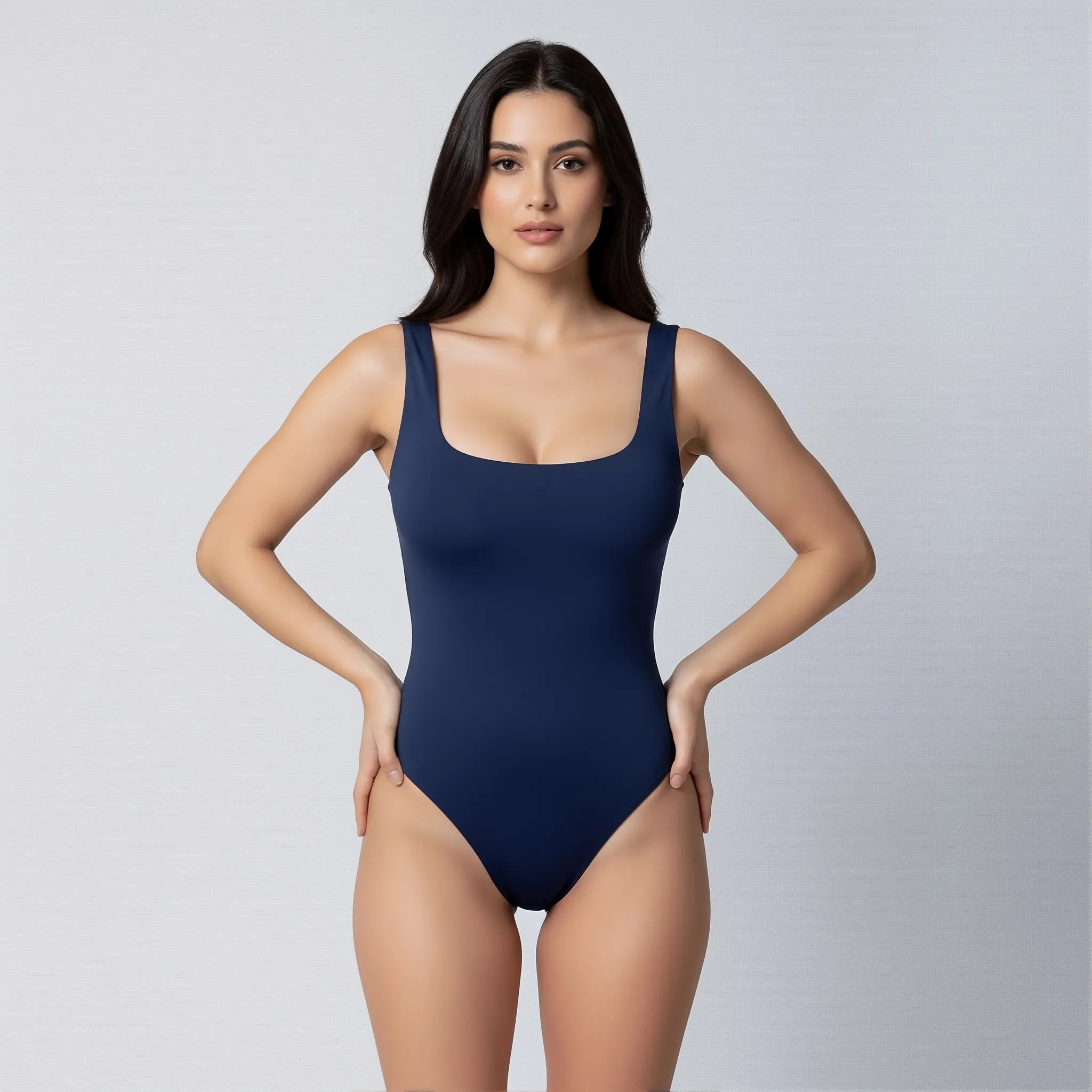 Body Tirantes Espalda Media Azul Marino