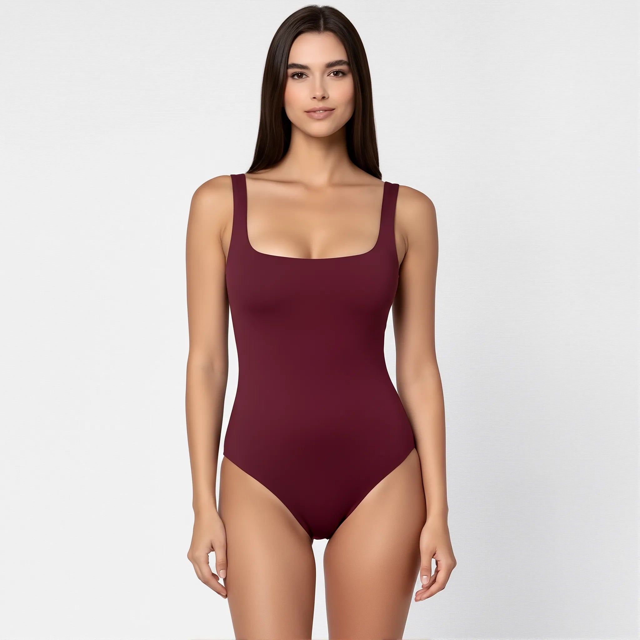 Body Tirantes Espalda Media Vinotinto