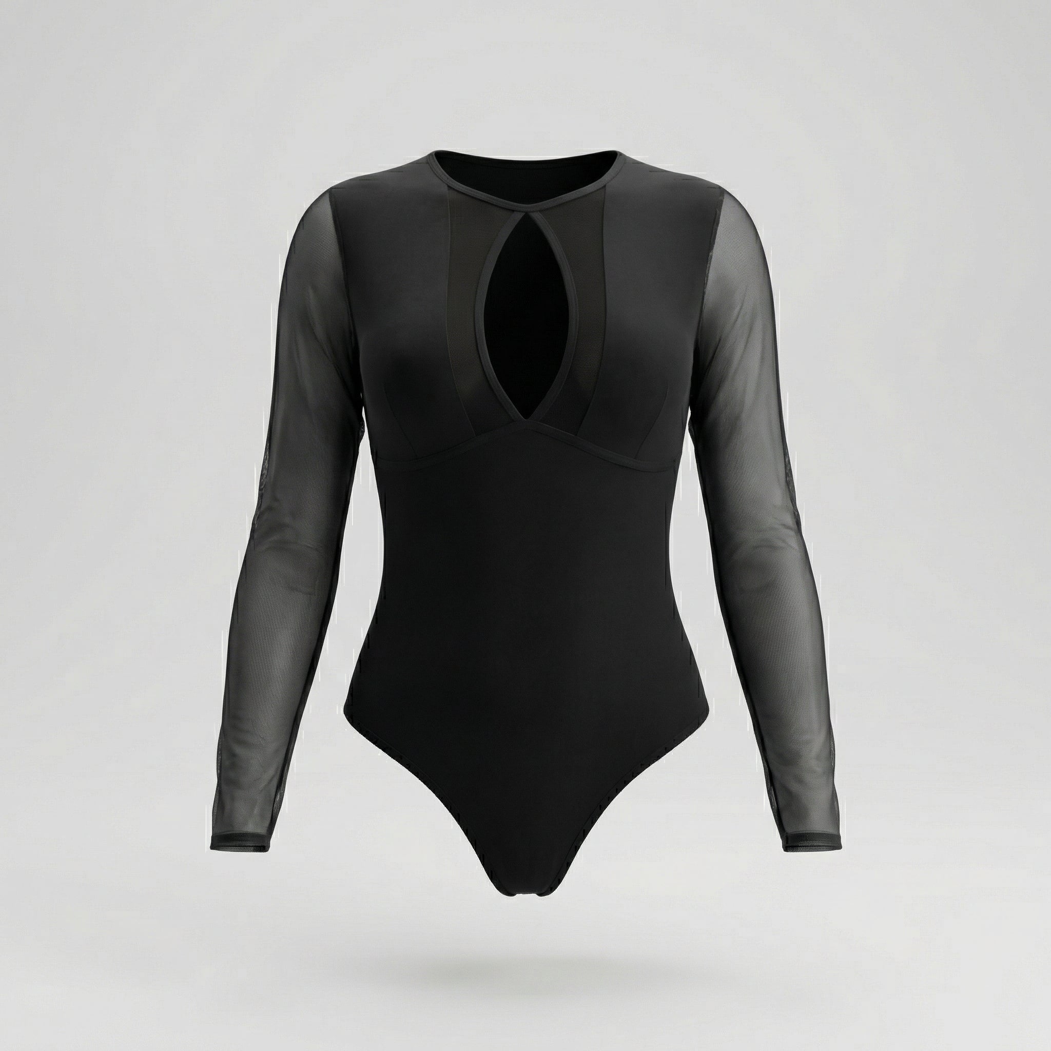 Body Mesh Manga Larga Fearless Negro