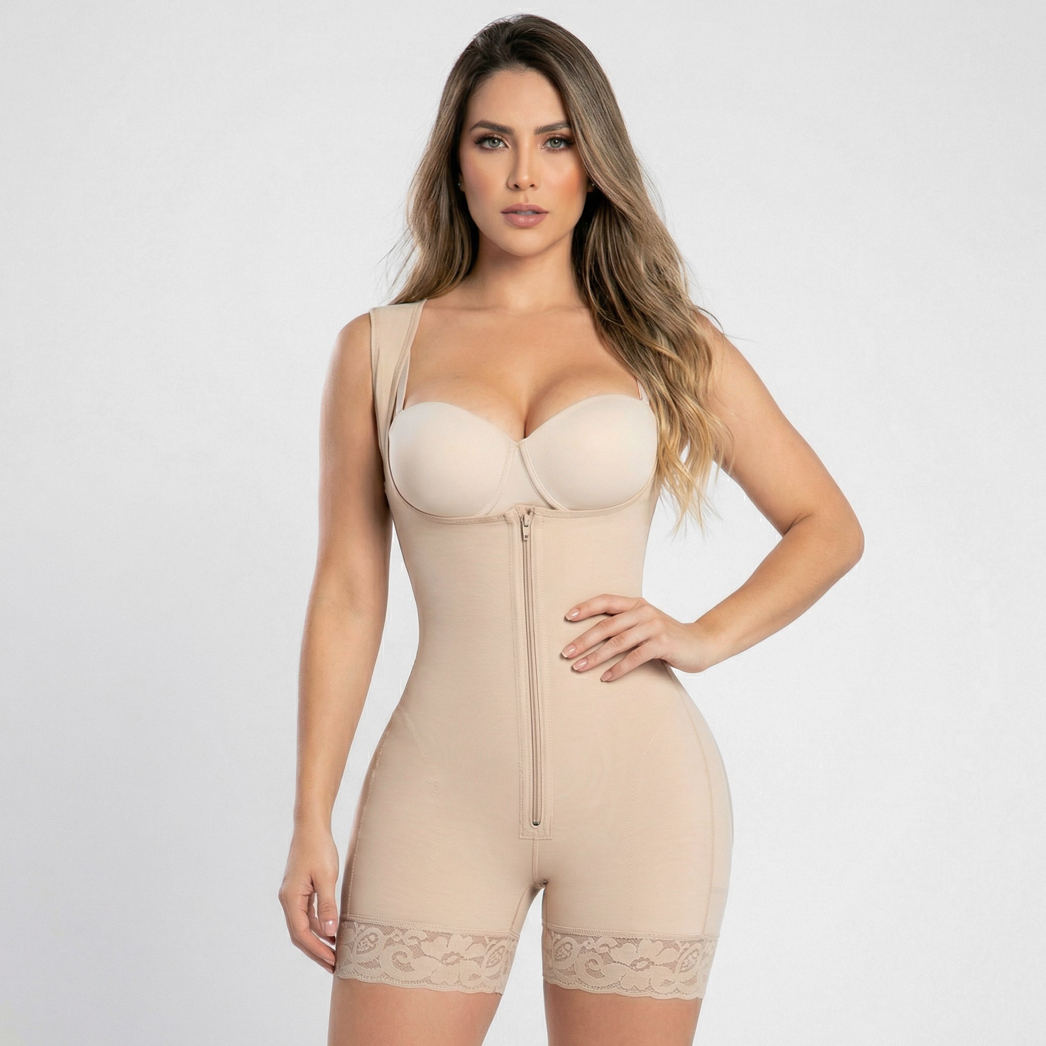 Faja Levantacola Hombros Media Pierna Nude