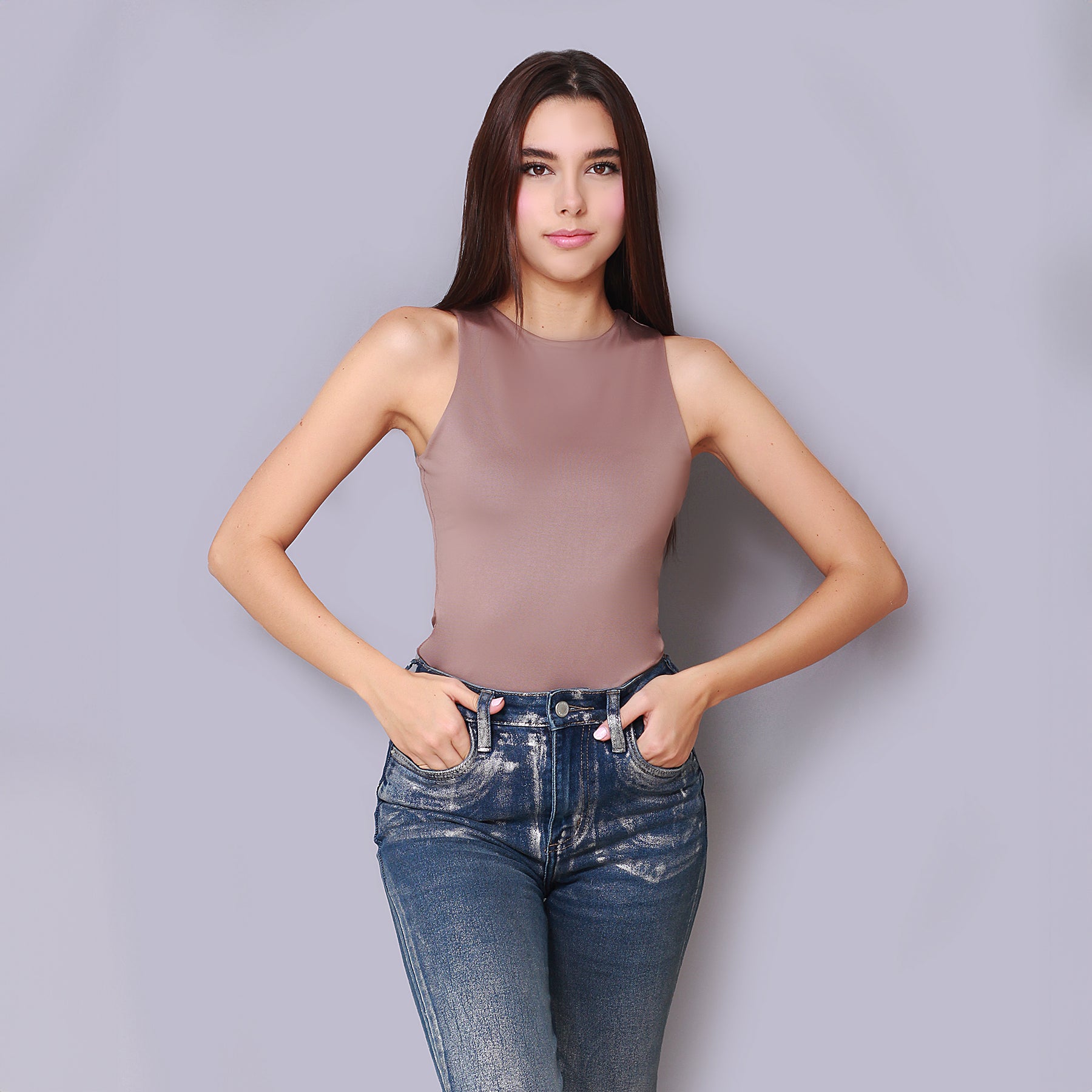 Body Halter Beige Tostado