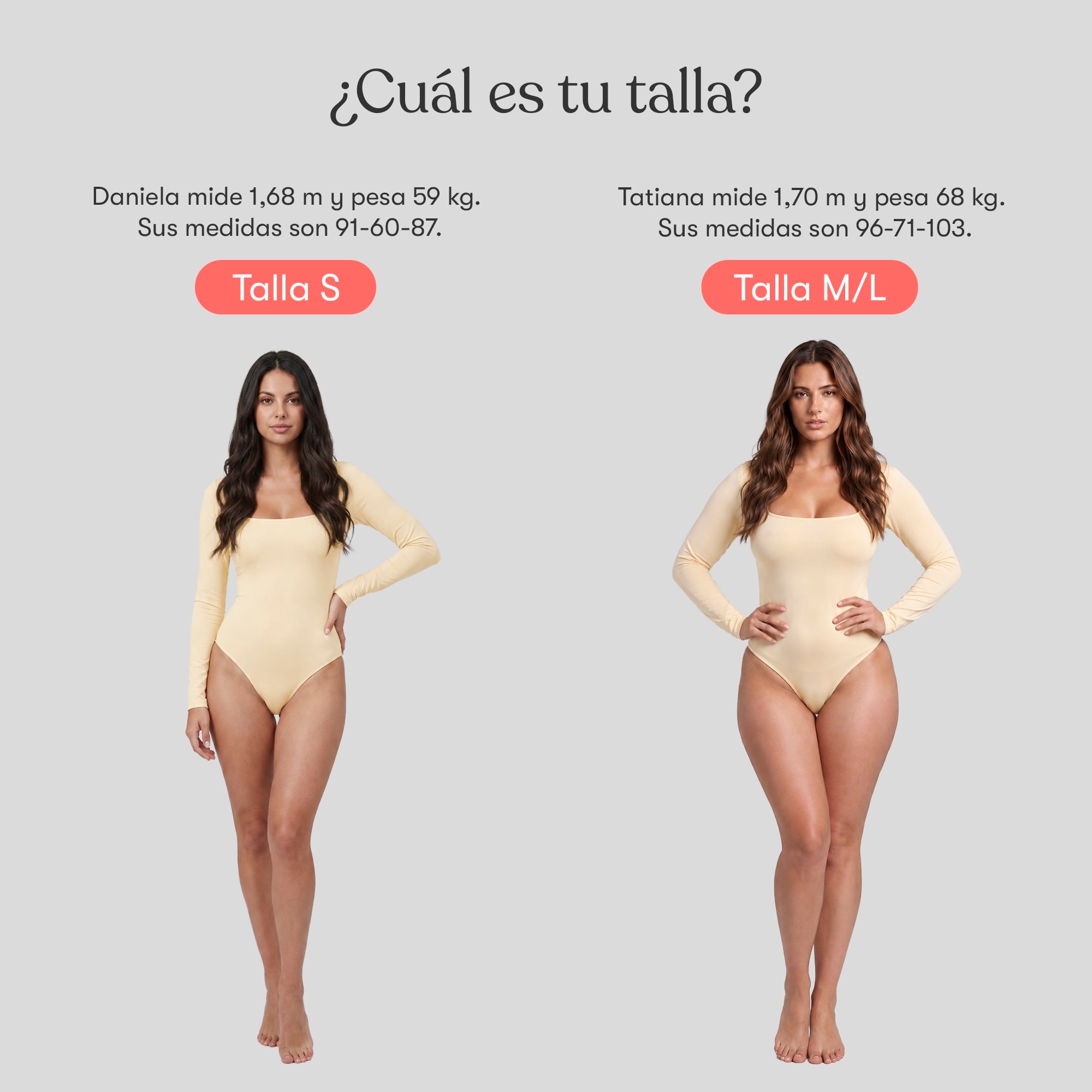 Body Cuadrado Manga Larga Amarillo Mantequilla