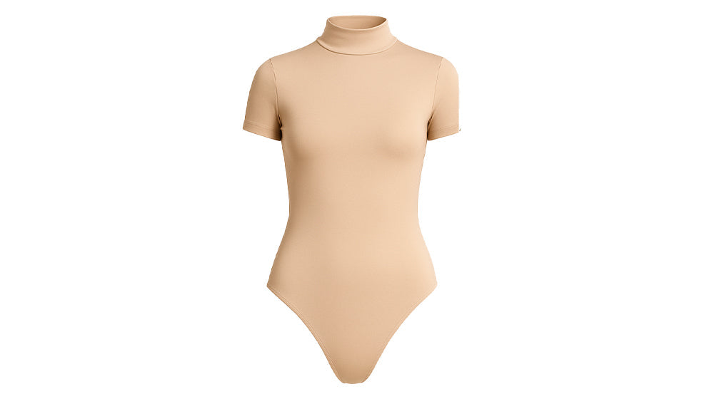 Body Cuello Alto Manga Corta