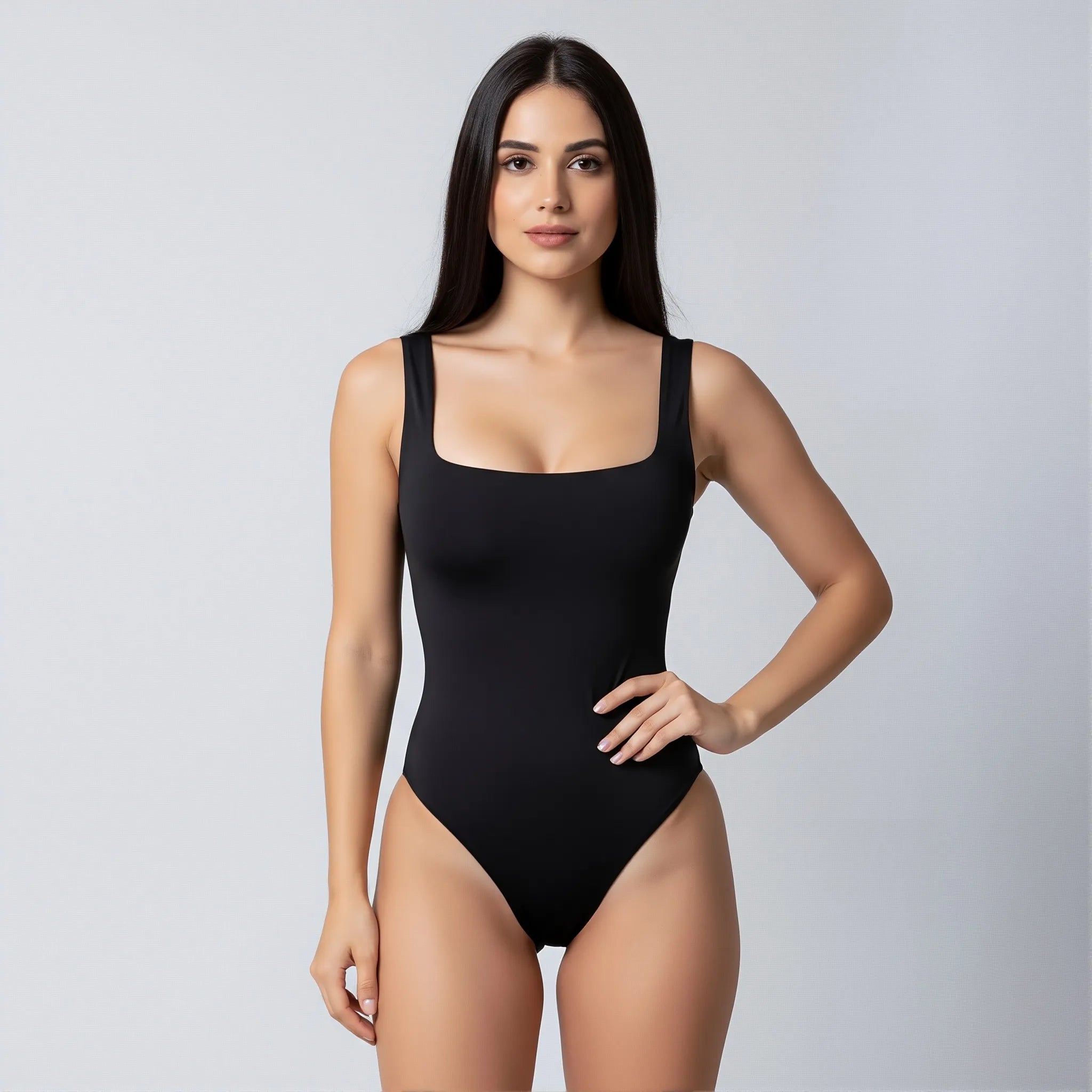 Body Tirantes Espalda Media Negro
