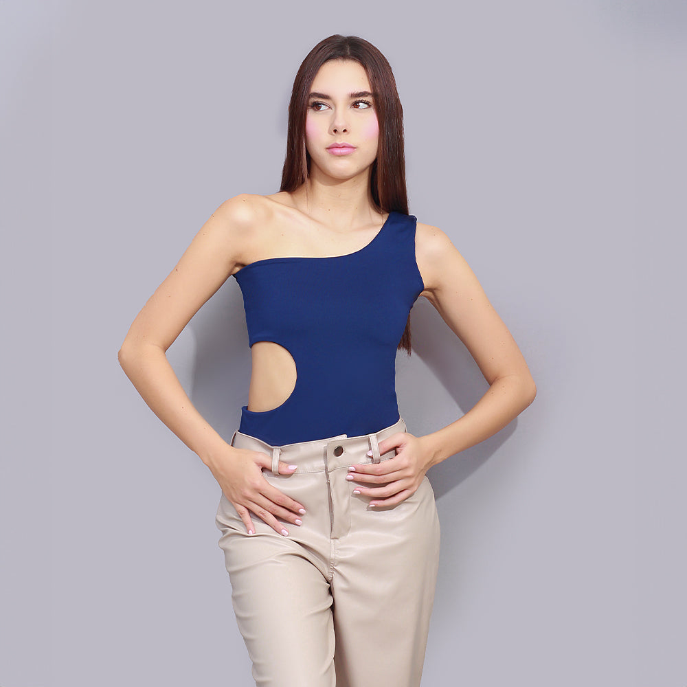 Body Asimétrico Lateral Azul Rey
