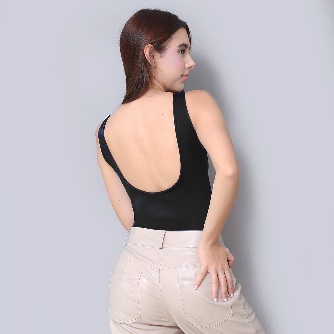 Body espalda media Negro