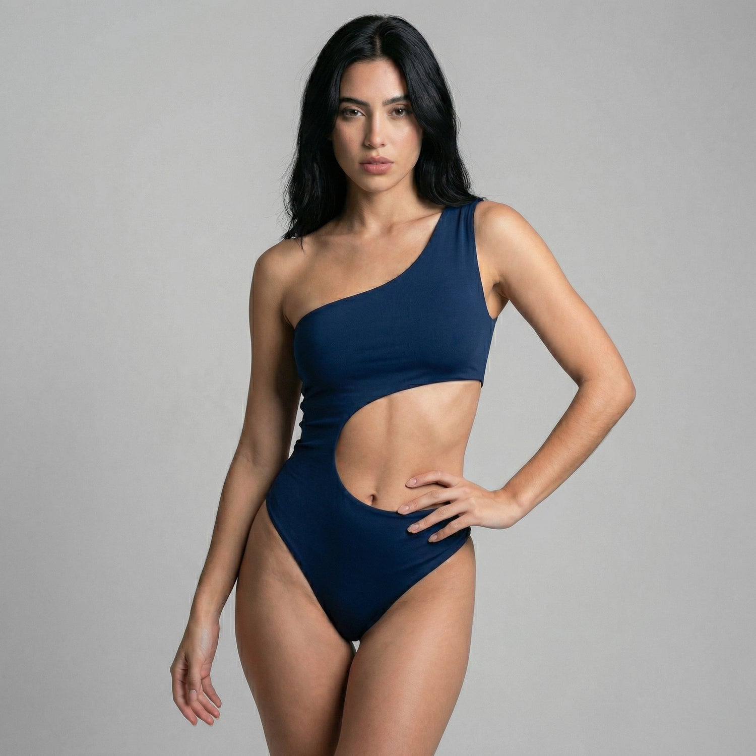 Body Asimétrico Lateral Azul Marino