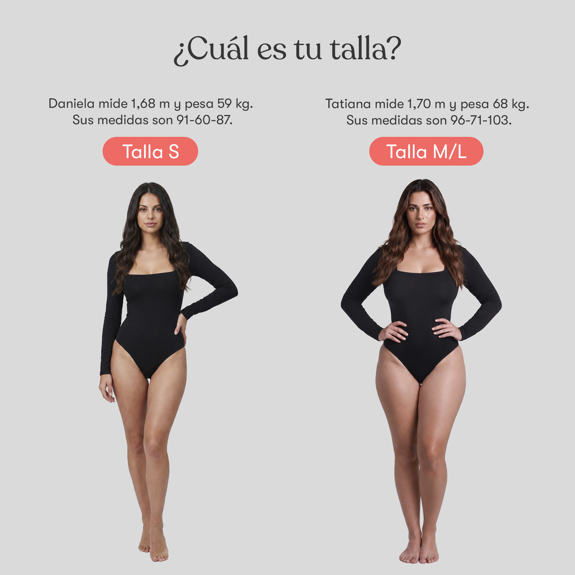 Body Cuadrado Manga Larga Negro