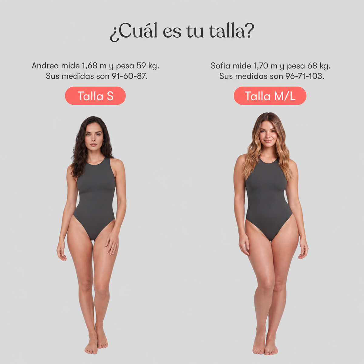 Body Halter Gris Oscuro