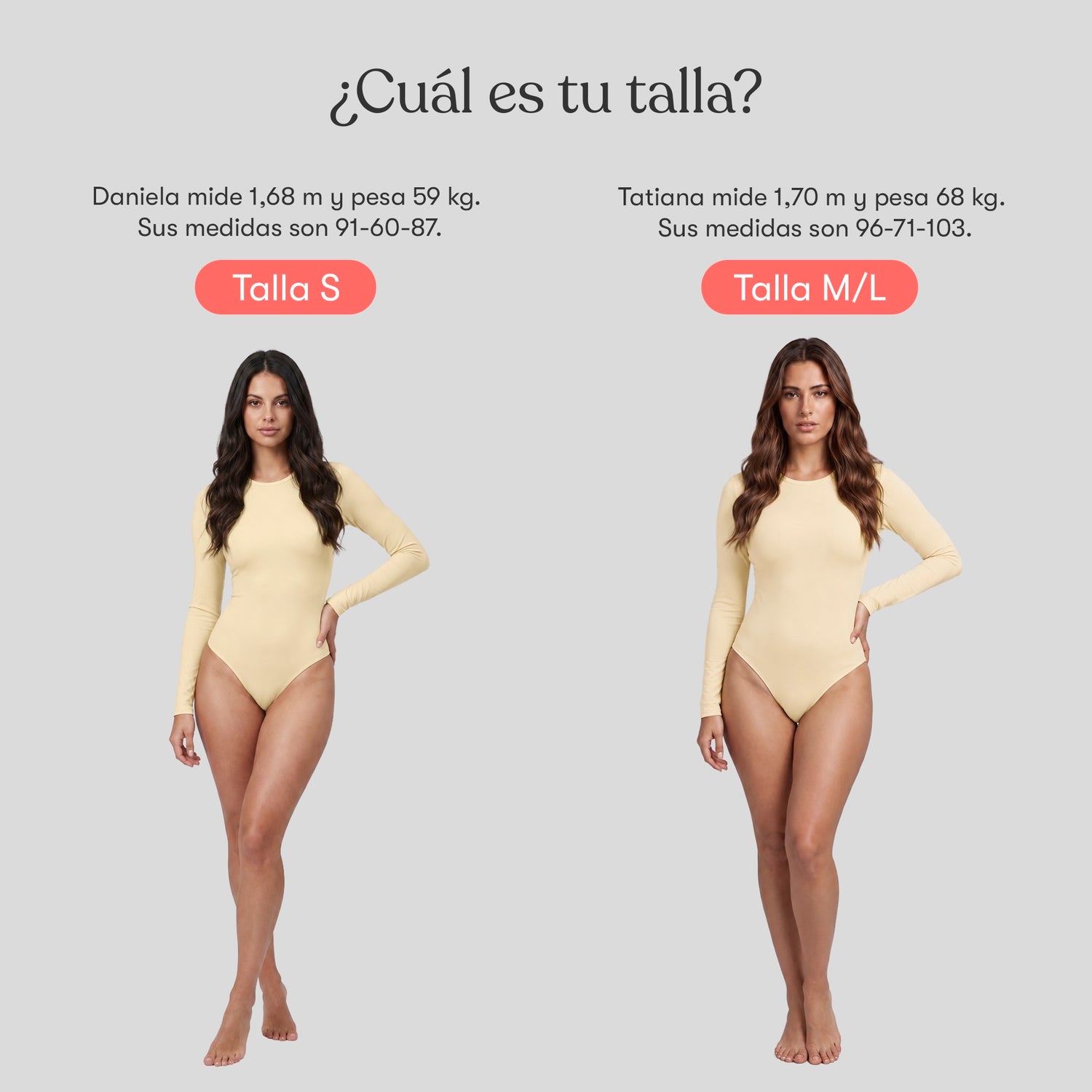 Body Redondo Manga Larga Amarillo Mantequilla
