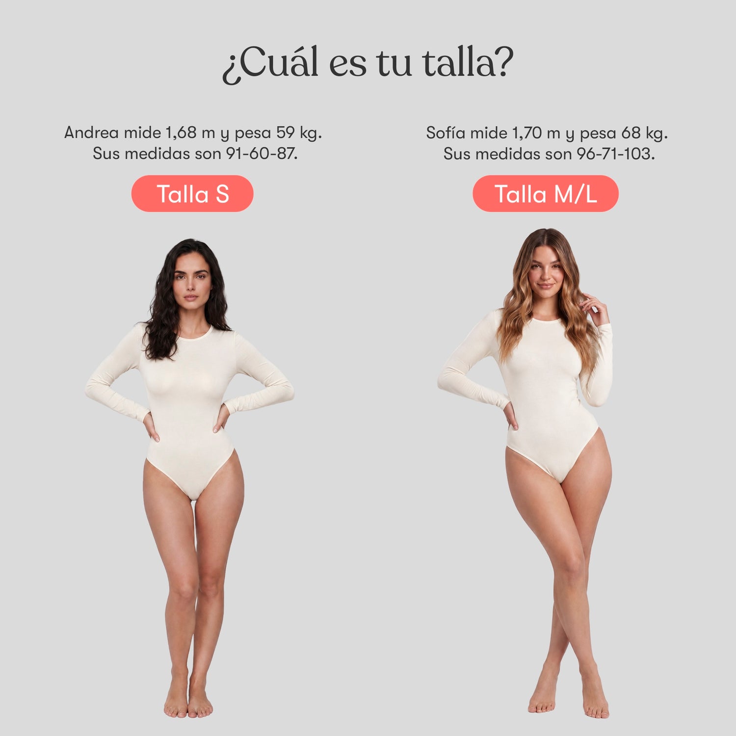 Body Redondo Manga Larga Marfil
