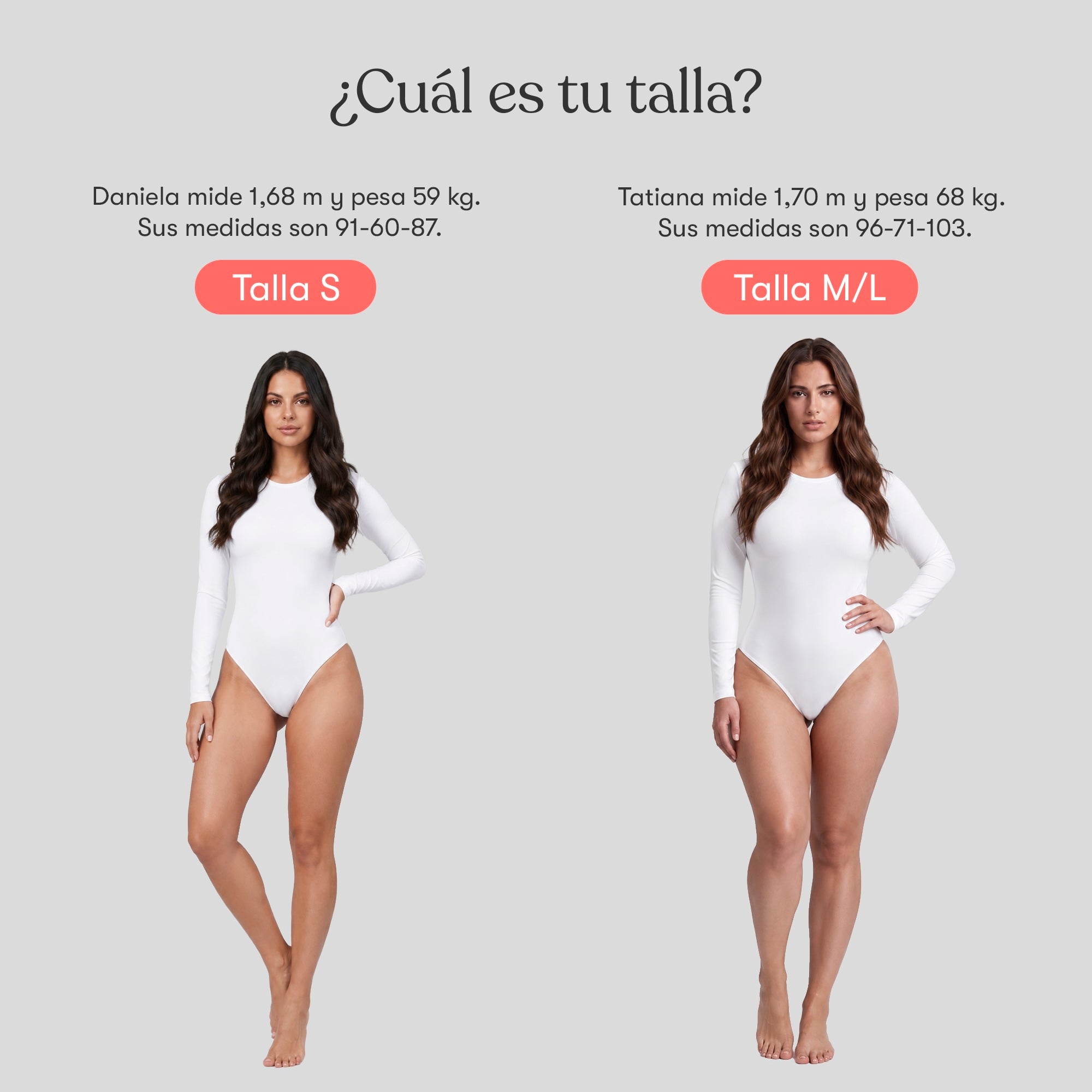Body Redondo Manga Larga Blanco