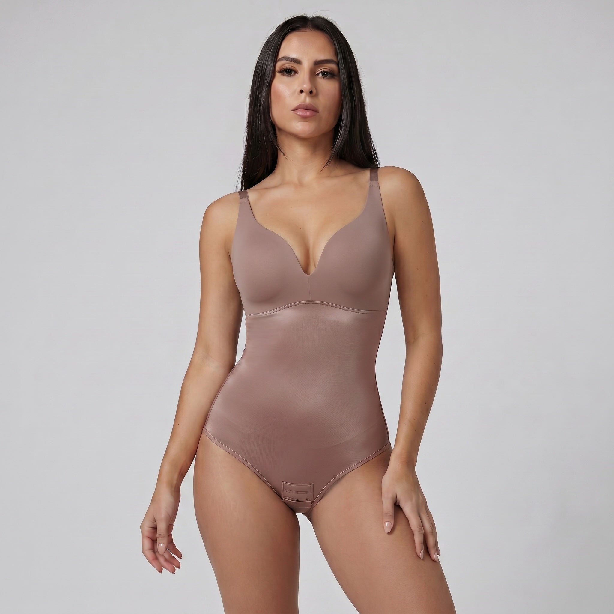 Body Moldeador Con Copas Y Escote Cocoa