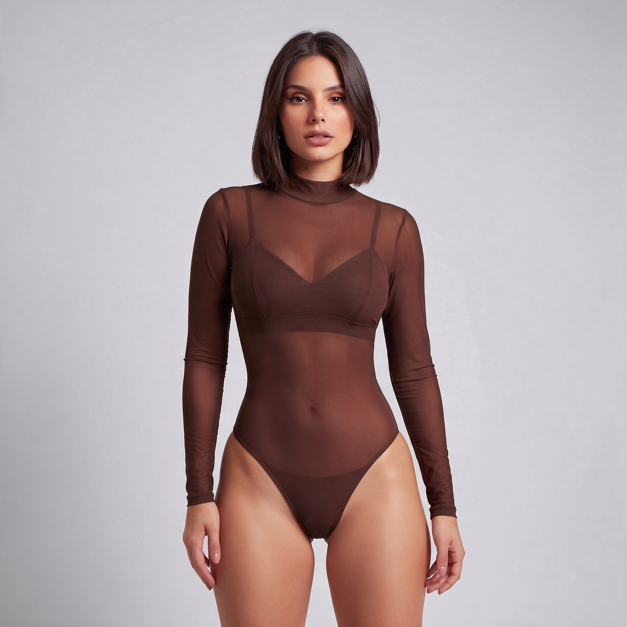 Body Mesh Manga Larga Iconic Café