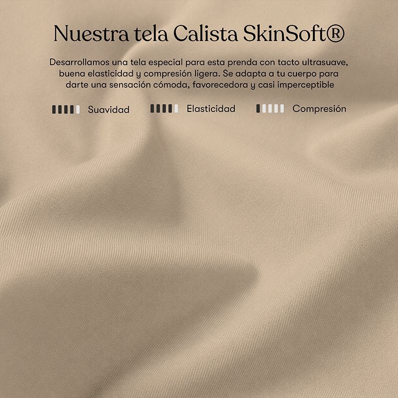 Body Redondo Manga Larga Beige