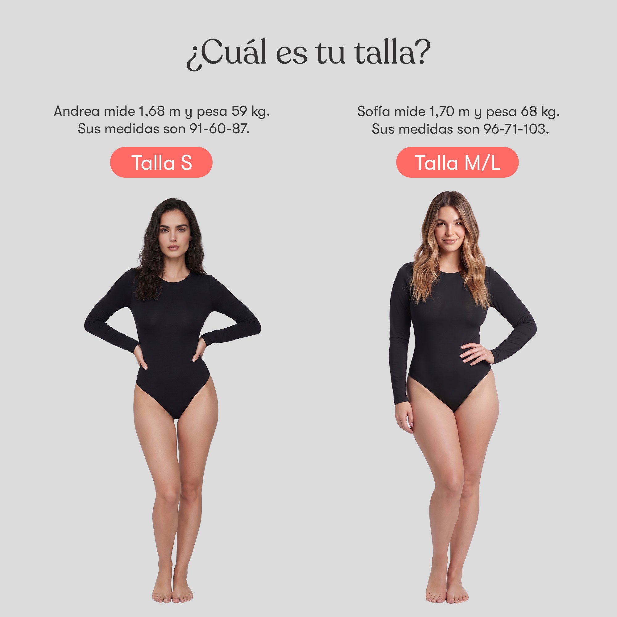 Body Redondo Manga Larga Negro