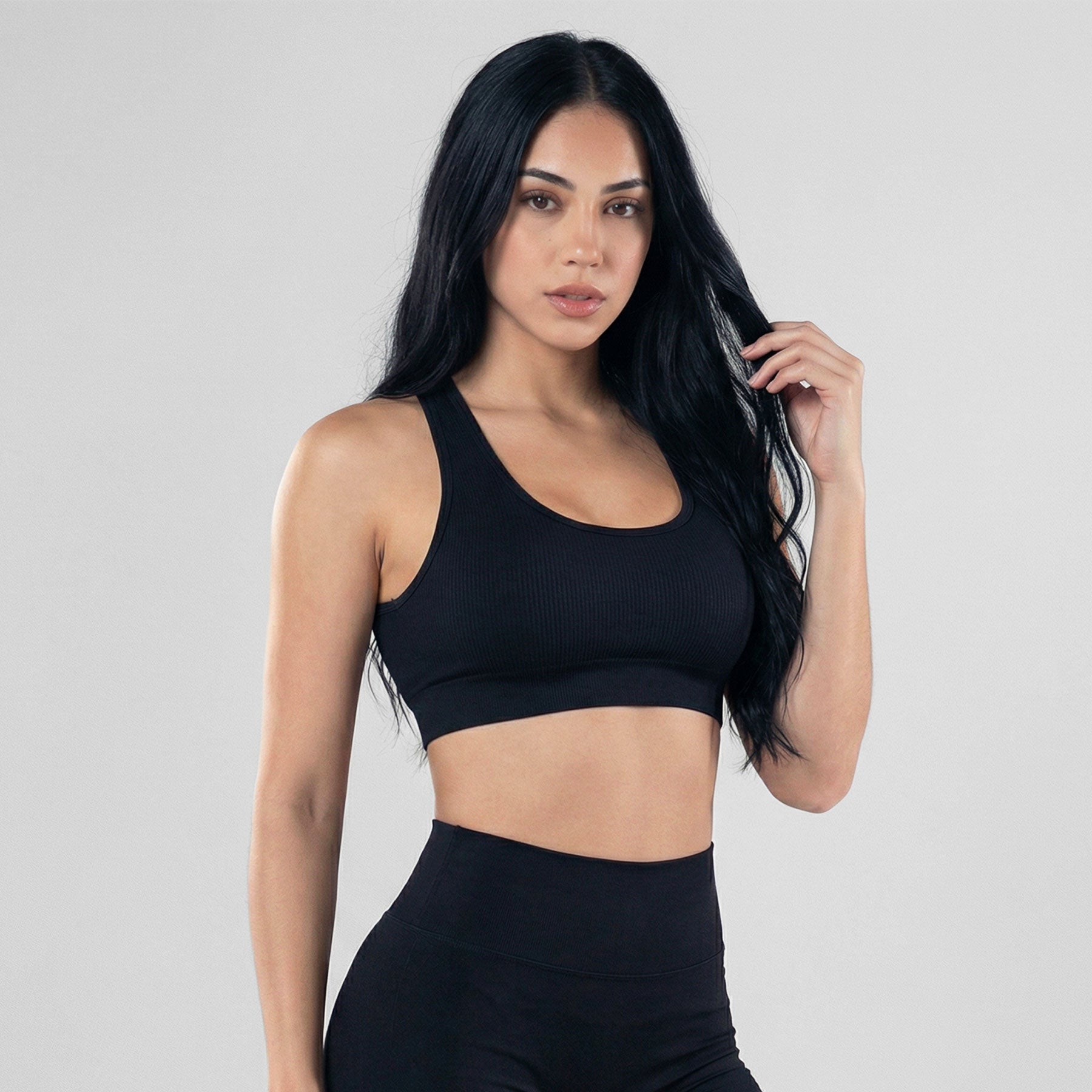 Top Escote Espalda Abierta Negro
